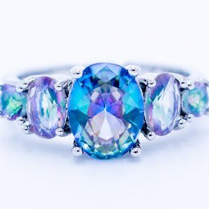 Topaz in Silver Ring
